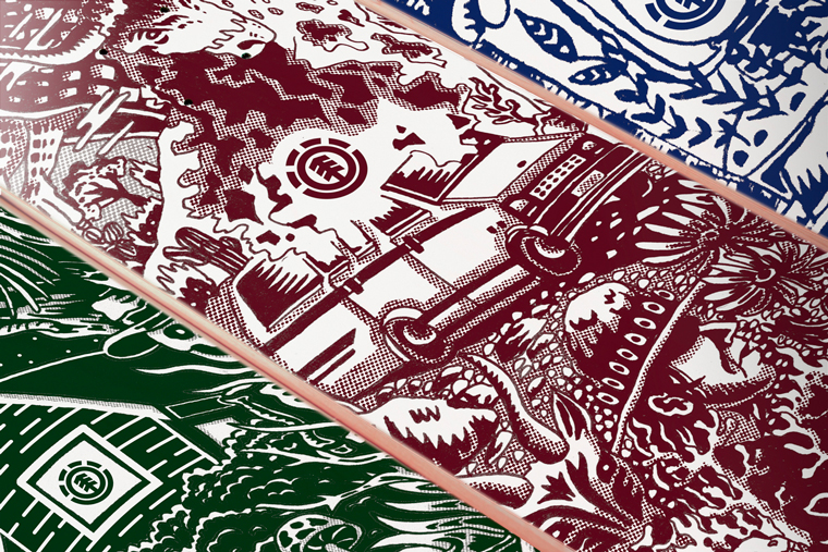 Element skateboard alternate view
